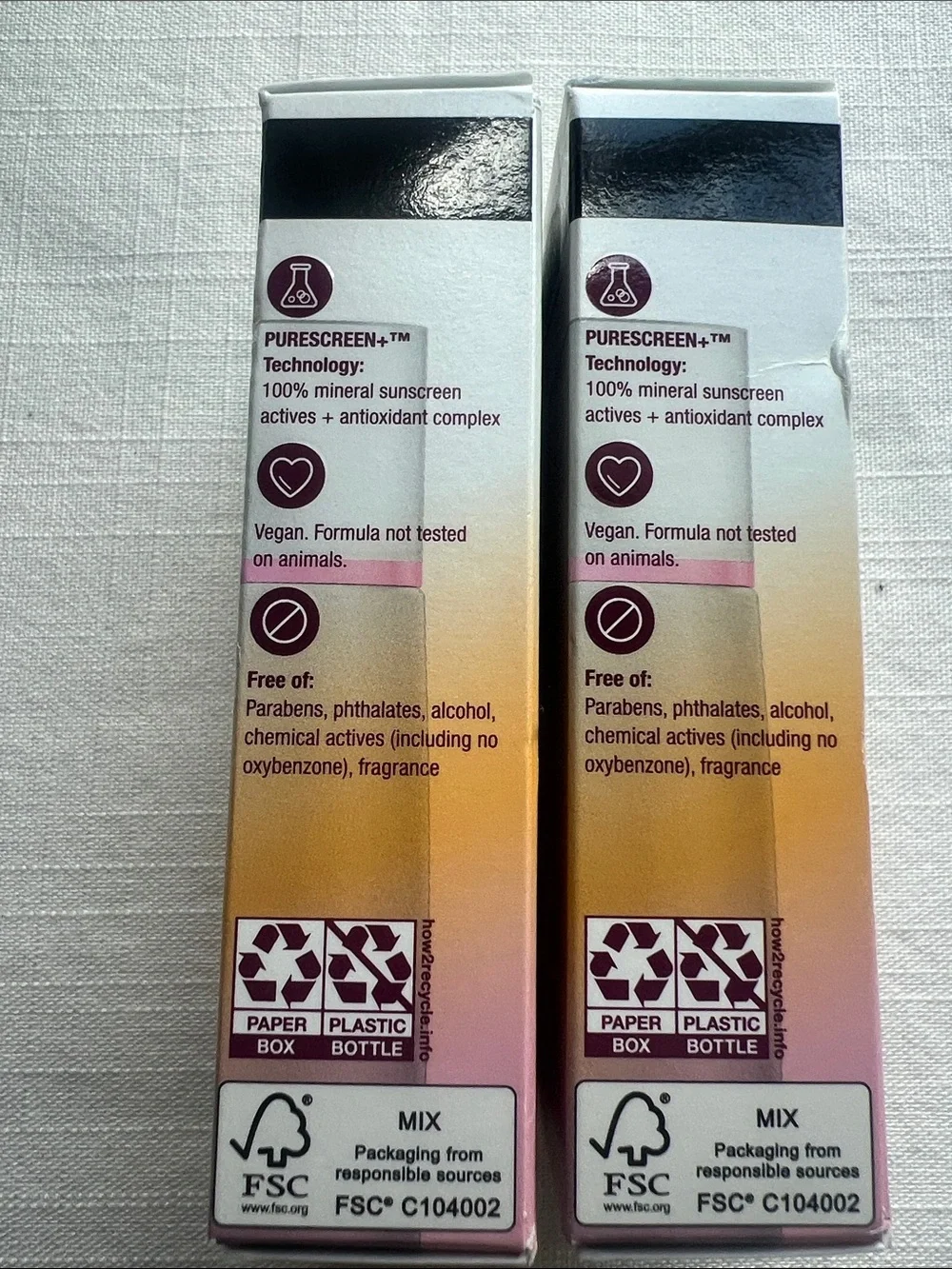 Neutrogena Purescreen+ Mineral Invisible Daily Defense Face Liquid SPF 30 Lot 2